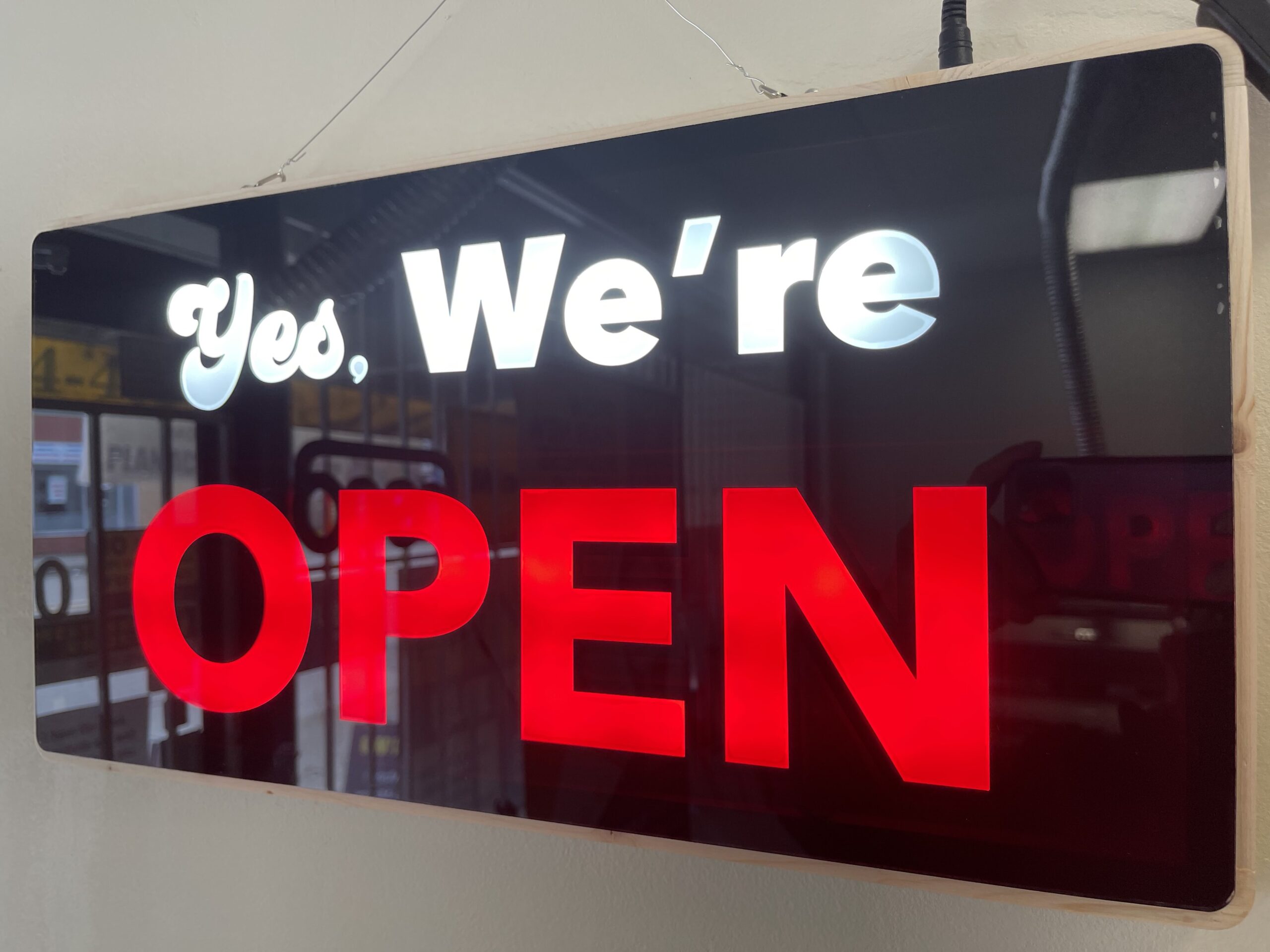 Led In Use Sign Custom LED Light signs – Signs Depot
